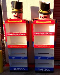 lot 199 image: RARE NABISCO TOY SOLDIER DIPLAY RACKS WSOUND - NEED SOME ATTENTION FROM BEING STORED (LOT OF 2)