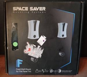 lot 212 image: SPACE SAVER MOUNTING SYSTEMS FOR FLAT PANEL TV - NIB