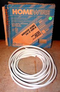 lot 215 image: HOME WIRE INDOOR 12-2 NM-B WITH GROUND WIRE (ABOUT HALF A BOX) $$