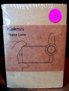 lot 225 image: KAEISS SMART PHONE CAMERA SYSTEM - FISH EYE, WIDE ANGLE, ZOOM LENSES & MORE - NEWSEALED $$