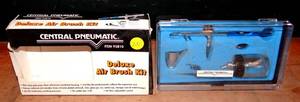 lot 231 image: CENTRAL PNEUMATIC DELUXE AIR BRUSH KIT