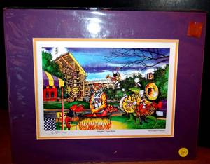 lot 247 image: LSU Painting Gallery - Tailgatin Tiger Style by Craig Routh - LIMITED HAND SIGNED & NUMBERED 2481000 $$