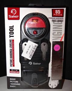 lot 254 image: SAKER 85 PIECE PICTURE HANGING & LEVELING TOOL - NEWSEALED