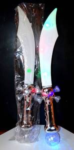 lot 257 image: LOT OF 2 - FUN CENTRAL LIGHTED PIRATES SWORD