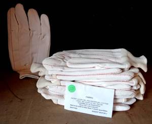 lot 275 image: LOT OF 5 PAIR - FABRIC WORK GLOVES - SIZE XL