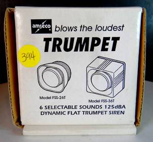lot 394 image: NIB - Amseco FSS-26T Dynamic Flat Trumpet Siren