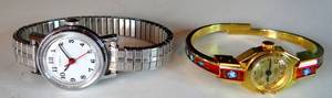 lot 397 image: PAIR OF WOMENS WATCHES - 1 TIMEX & 1 ORNATA