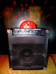 lot 402 image: ION PARTYROCKER SPEAKER SYSTEM WITH LIGHTED BALL AS SHOWN