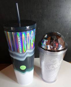 lot 411 image: PAIR OF DRINK TUMBLERS AS SHOWN