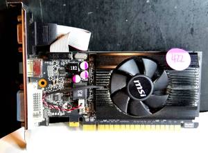 lot 422 image: MSI GeForce GT610 (N610GT-MD2GD3LP) 2GB DDR3 PCI Graphic Card