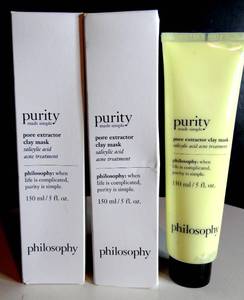 lot 429 image: Purity Made Simple Pore Extractor Exfoliating Clay Mask (3X$)