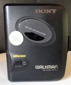 lot 516 image: Sony Walkman WM-EX102 Stereo Cassette Tape Player Mega Bass AVLS EX-102