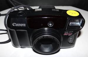 lot 316 image: Vintage Canon Sure Shot Tele 80 35mm Point and Click Film Camera Tested Works Sureshot Similar to TeleMax $$$