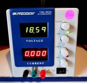 lot 326 image: B&K Precision 1735A Single Output Power Supply, Digital Display, 0 to 30 VDC, 0 to 3A Vertical $$$