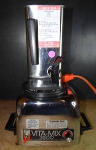 lot 556 image: VITA-MIX Super 3600 Heavy Duty Stainless Steel BLENDERJUICERBREAD (NOLID) - TESTEDWORKS