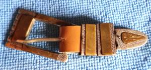 lot 590 image: .925 STERLING SILVER STAMPED BUCKLE AS SHOWN