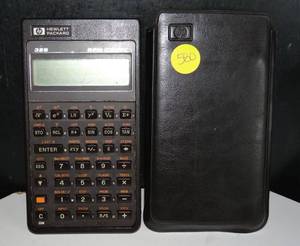 lot 580 image: VINTAGE Hewlett Packard HP 32s RPN Scientific Calculator wSleeve $$$