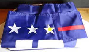 lot 583 image: LARGE TRUMP WON OUTDOOR FLAG WITH BRASS GROMMET HOLES