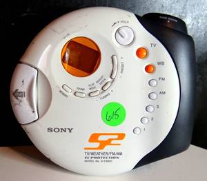 lot 615 image: Sony D-FS601 - S2 Sports CD Walkman Portable Disc Player TV Weather AM