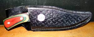 lot 627 image: NICE PAKISTAN STEEL BLADE WITH LEATHER SHEATH