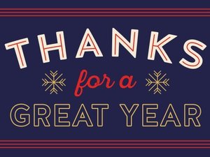 lot 655 image: THANKS FOR A GREAT YEAR - WE COULDNT DO IT WITHOUT YOU HAPPY HOLIDAYS