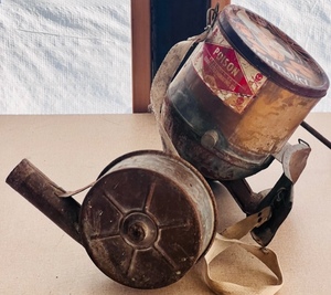 lot 37 image: AntiqueVintage Orkin Exterminating Company Copper Hand-Cranked Pesticide Powder Sprayer