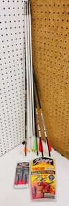 lot 78 image: New Packs of RAGE Slipcam 2 Blade Rear Deploying Broadheads &amp Extreme Chisel Practice Heads W Seven Assorted Arrows