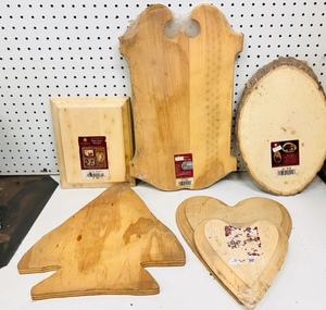 lot 115 image: Six Wooden Blanks For Assorted Woodworking Projects