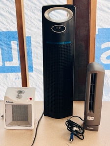 lot 125 image: Envion Air Purifier With UV Light, Holmes Portable Heater, &amp Lasko Oscillating Fan