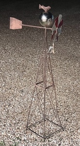lot 50 image: 4ft Decorative Yard Windmill