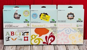 lot 162 image: Slice MakingMemories Vintage Findings, Remember This, Basic Shapes 2 Design Cards - For Use With SLICE Cordless Design Cutter