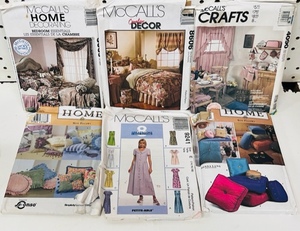 lot 207 image: Six (6) McCalls Patterns for Womens Clothing &amp Decor