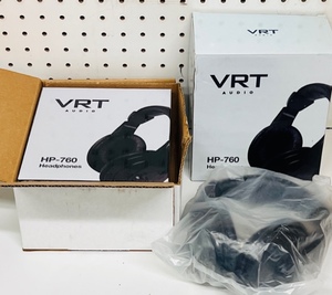 lot 223 image: Two (2) VRT Audio PP-760V Stereo Headphones&nbsp