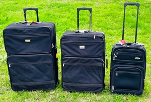 lot 241 image: Two Travelers Choice Suitcases &amp One Moreno Suitcase - The Smaller Two Fit Inside The Big One For Easy Storage