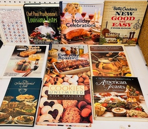 lot 252 image: Lot of Ten (10) Assorted Cookbooks