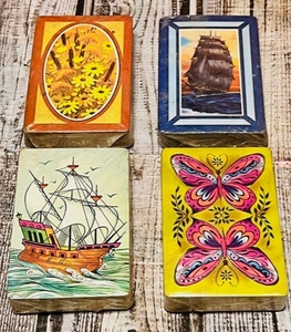 lot 309 image: Four (4)Vintage 1970s Sealed Decks of Trump Playing Cards