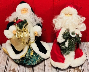 lot 348 image: Two Santa Christmas Tree Toppers