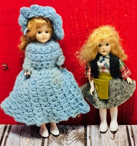 lot 360 image: Two (2) Vintage Dolls With Homemade Outfits