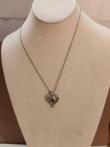 lot 91 image: I Love You... necklace .925 sterling silver