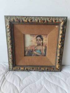 lot 134 image: Framed artwork of  a little Island Girl - 