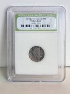 lot 92 image: 1917 silver mercury dime