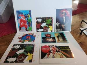 lot 33 image: Selection of vintage Coca Cola postcards - 2 have been mailed