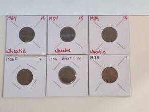 lot 16 image: Selection of Wheat Pennies