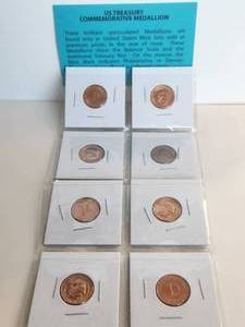 lot 13 image: US Treasury Commemorative Medallion set - brilliant uncirculated