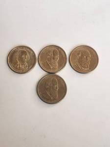 lot 54 image: Selection of Presidential Coins - Adams, Hayes, and Garfield