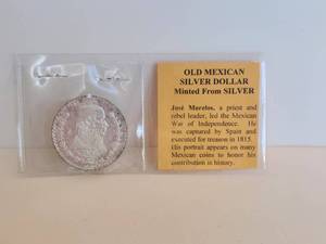 lot 38 image: Vintage Mexican Silver Dollars-Pesos - 1965