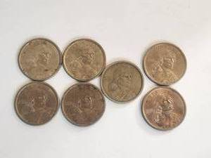 lot 57 image: Sacagawea Dollars - 2000P and 2000D, and 2 with no dates