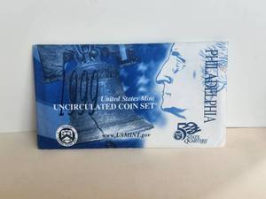 lot 61 image: 1999 U.S. Mint Uncirculated Coin Set with state quarters - Philadelphia