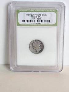 lot 82 image: 1917 silver mercury dime