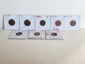 lot 90 image: Selection of pennies